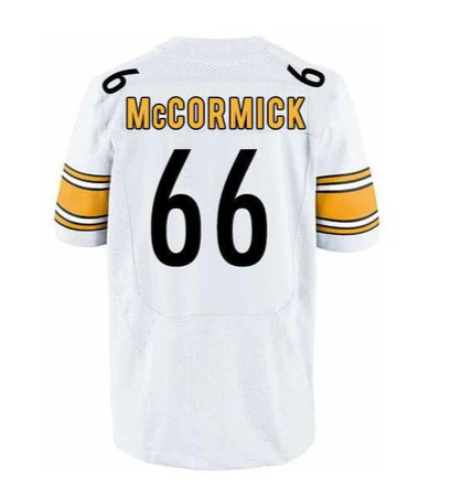 Men's Pittsburgh Steelers #66 Mason McCormick White Jerseys